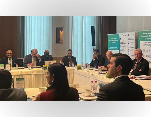 Round-table meeting with Governor Phil Murphy and global leaders recognising Mamosure as India's phyto-therapeutic breast health innovation