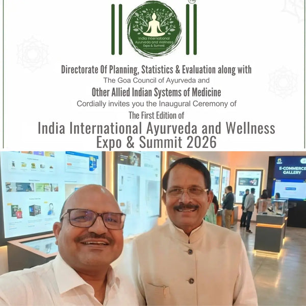 Mamosure at India International Ayurveda and Wellness Expo & Summit 2026 in Goa with Shri Shripad Yesso Naik