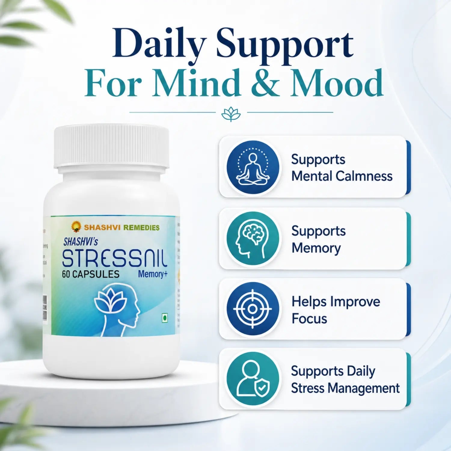 Stressnil Capsules - Find Your Calm. Naturally. - Mamosure